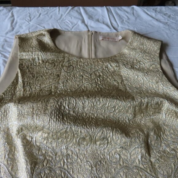 Tory Burch Brocade-like retro 60's top - Picture 4 of 6